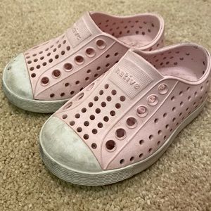 Pink Toddler Girls Natives Jefferson Sneaker size toddler 4.